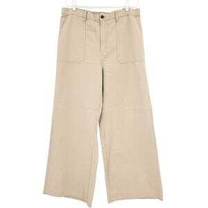 a.n.a Women's Brown High Rise Wide Leg Pants Size 18 Zip/Elastic Back Waist NWT